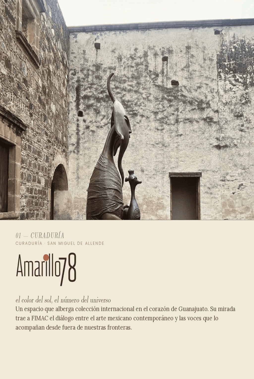 Curaduría Amarillo 78 — FIMAC